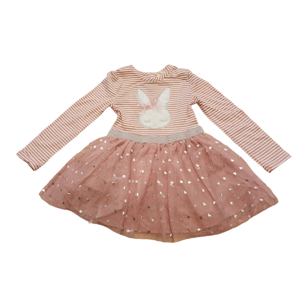 BTWEEN toddler girls bunny tutu dress Mauve size 2T & 3T